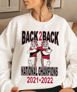 UGA National Championship Sweatshirt Georgia Bulldogs 2021 2022 Back To Back