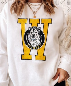 Vintage 1990S 90S Husky University Of Washington Uw Huskies Sweatshirt for Fans