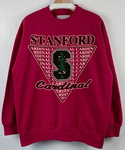 Vintage 80S Retro Single Stitch Stanford Cardinal T-Shirt