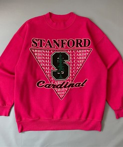 Vintage 80S Retro Single Stitch Stanford Cardinal T-Shirt