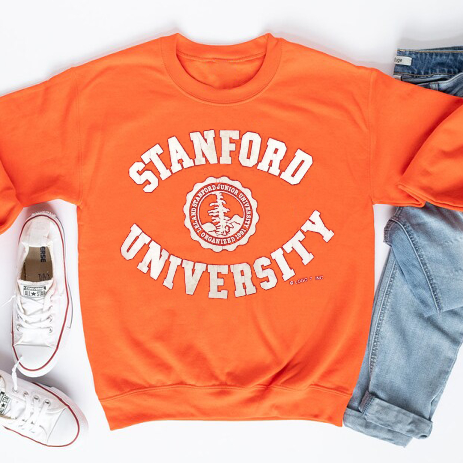 Vintage 80S Stanford University Big Logo Sweatshirts