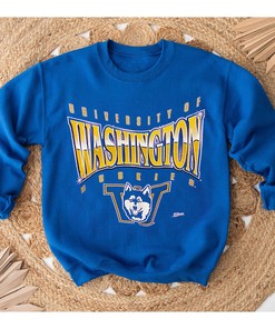 Vintage 90S University Washington Huskies Sweatshirt for Fans