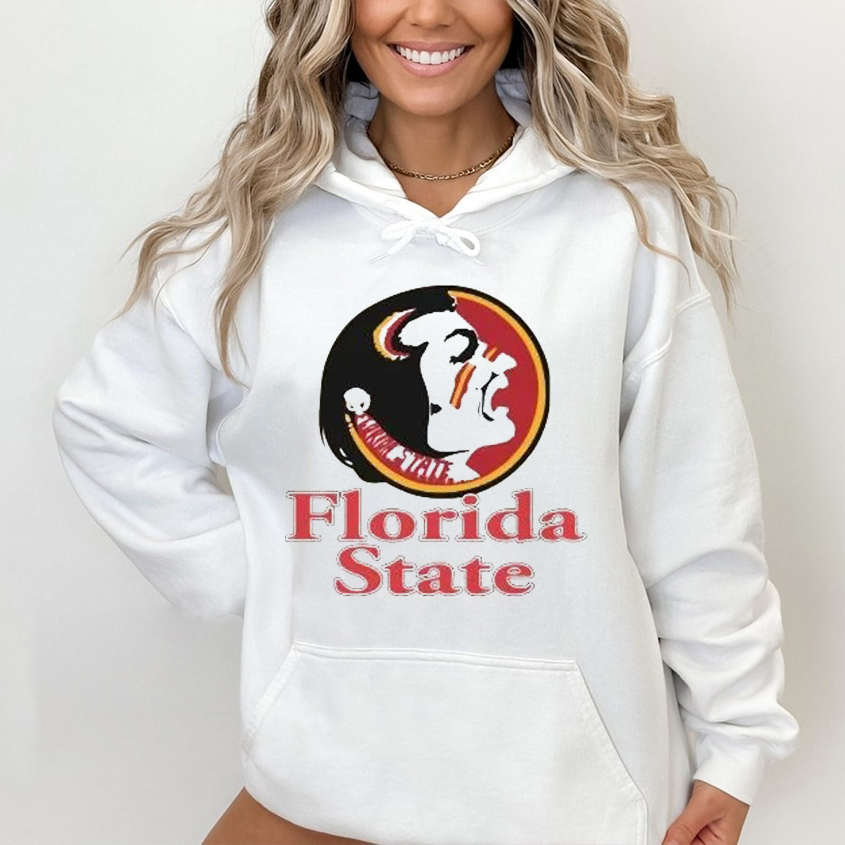 Vintage 90s Florida State University Seminoles Crewneck T-Shirt - Fan Gift