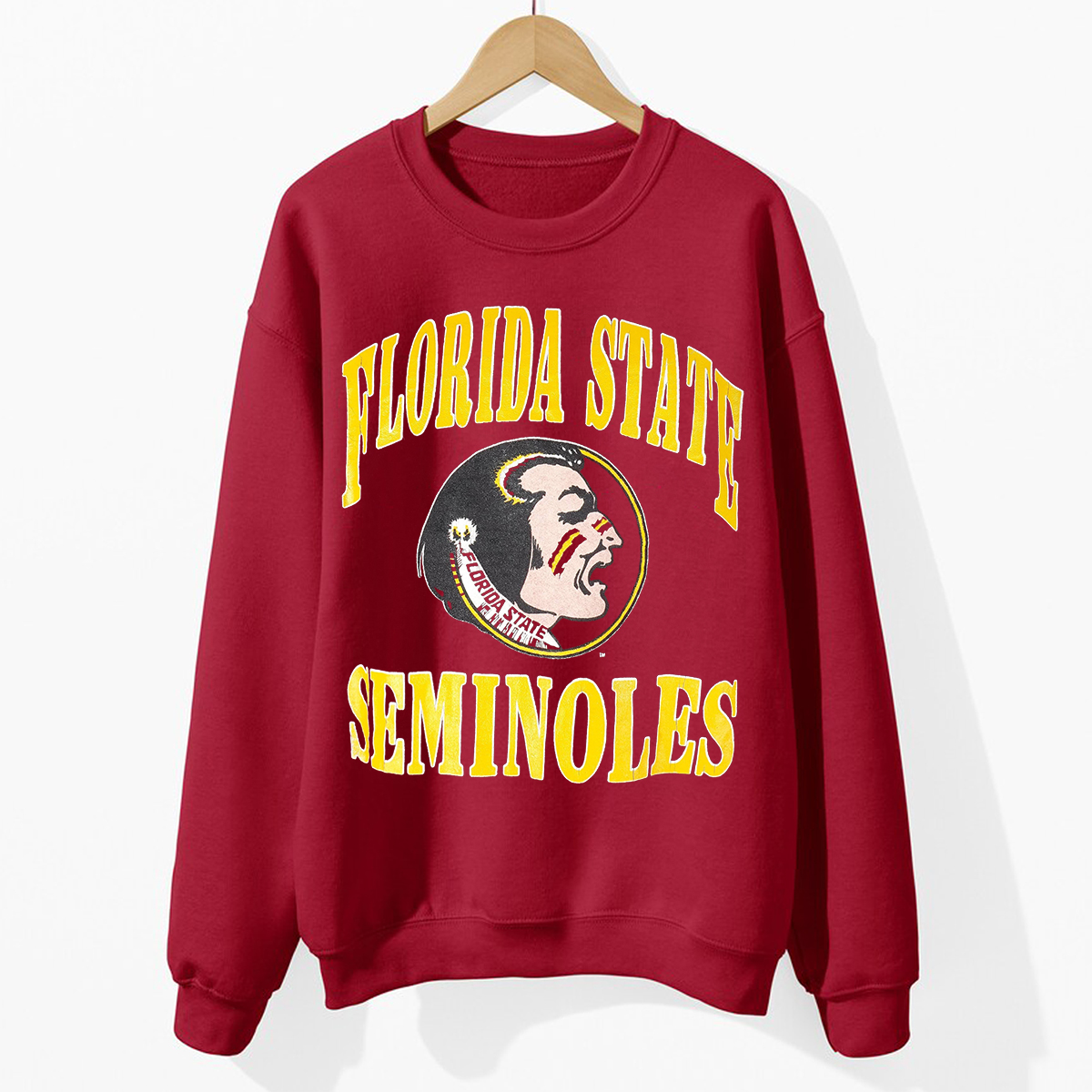 Vintage NCAA Florida State Seminoles Crew Neck Sweatshirt 1990s - Fan Gift