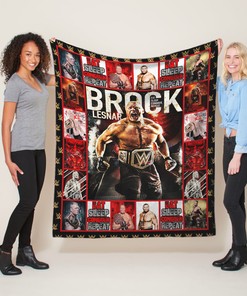 WWE Fans Gift Quilt Bedding Set Blanket, Personalized Brock Lesnar Quilt Blanket for Bedroom Decor