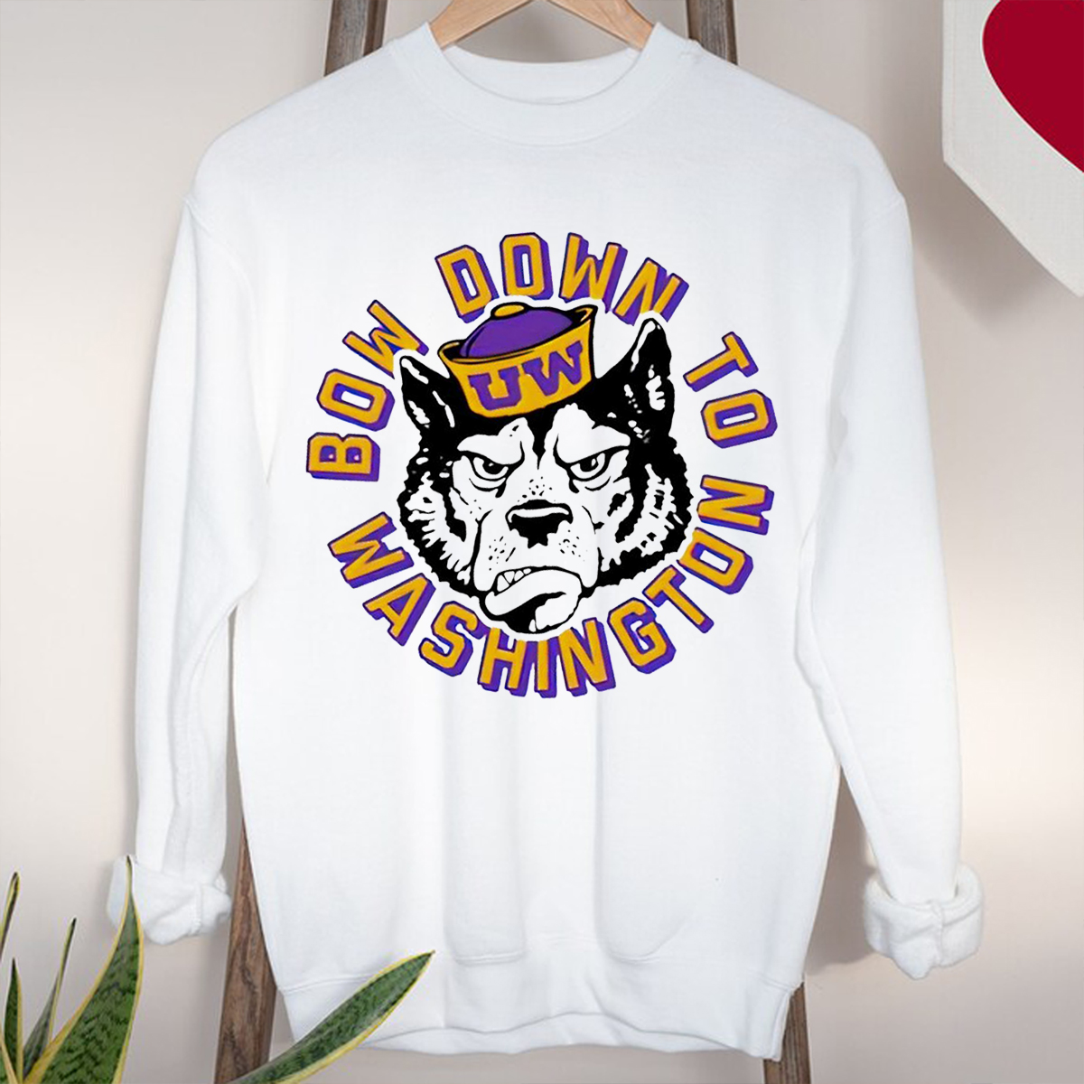 Washington Huskies Bow Down To Washington Logo T-Shirt for Fans