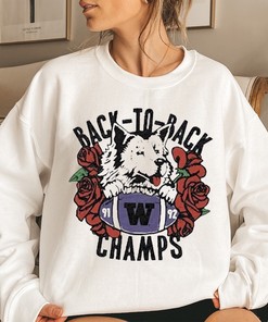 Washington Huskies Roses Back To Back '91-'92 Champs T-Shirt, Gift for Fans