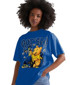 Winnie Pooh Got Em Shirt Match Jordan 14 Laney Shirt In Color Royal