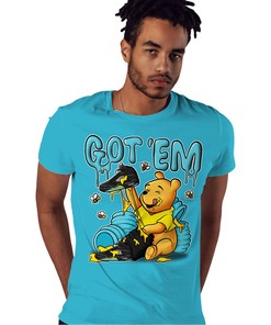 Winnie Pooh Got Em Shirt Match Jordan 5 Aqua Shirt In Color Turquoise