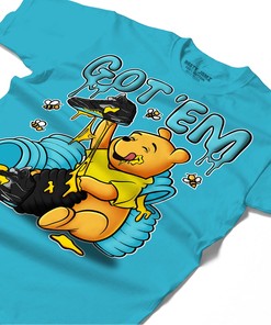 Winnie Pooh Got Em Shirt Match Jordan 5 Aqua Shirt In Color Turquoise