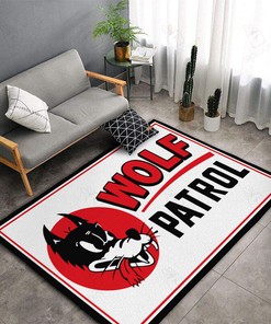 Wolf Patrol Hot Rod Rug for Unique Home Decor