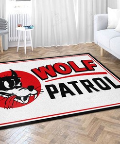 Wolf Patrol Hot Rod Rug for Unique Home Decor