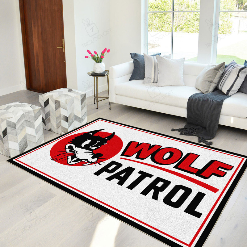 Wolf Patrol Hot Rod Rug for Unique Home Decor