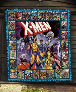 Xmen Blanket Quilt - Exquisite Cotton Quilting Fabric Bedding Set for X-Men Fans