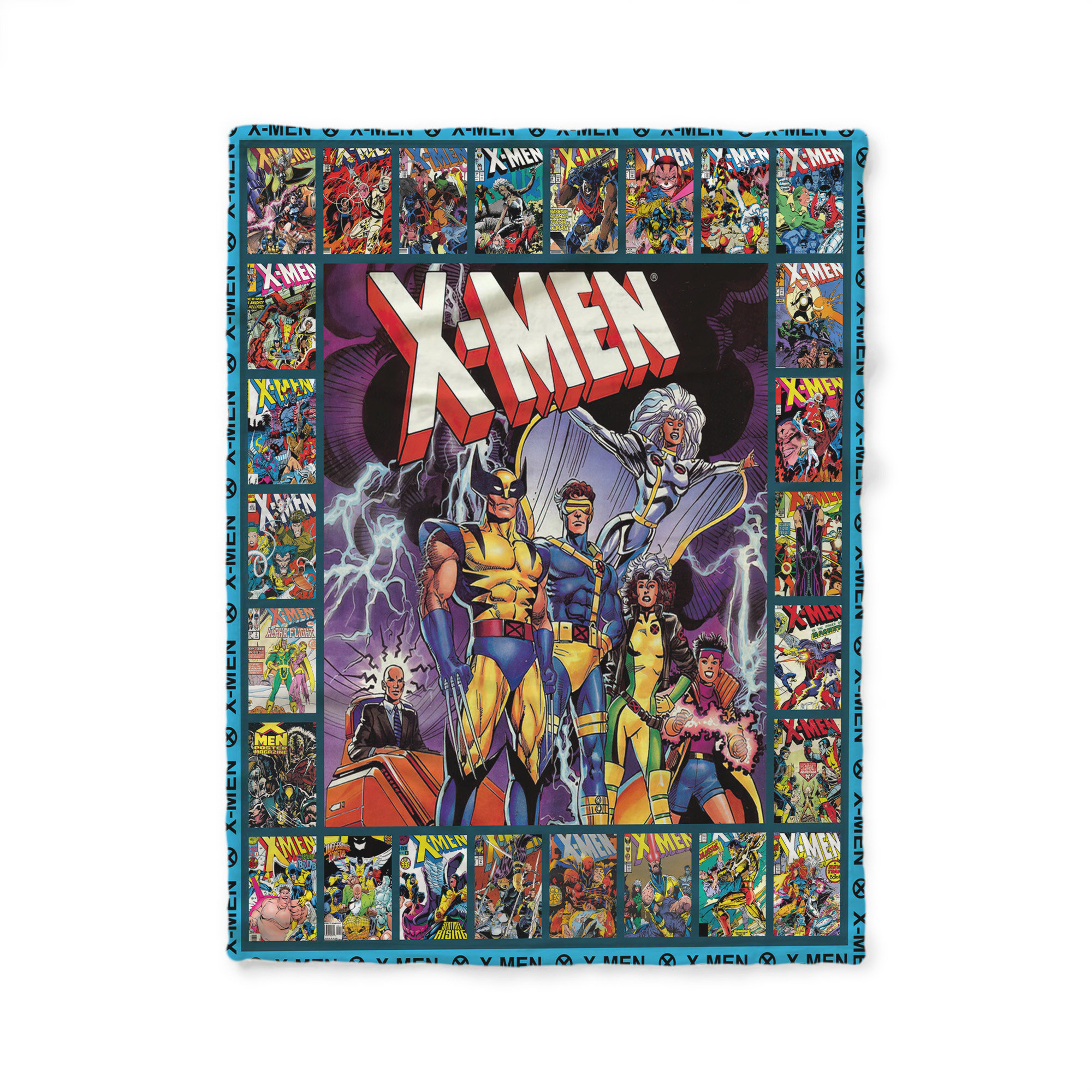 Xmen Blanket Quilt - Exquisite Cotton Quilting Fabric Bedding Set for X-Men Fans