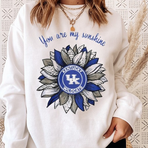 You Are My Sunshine Kentucky Wildcats Sunflower Shirt Fan Gift