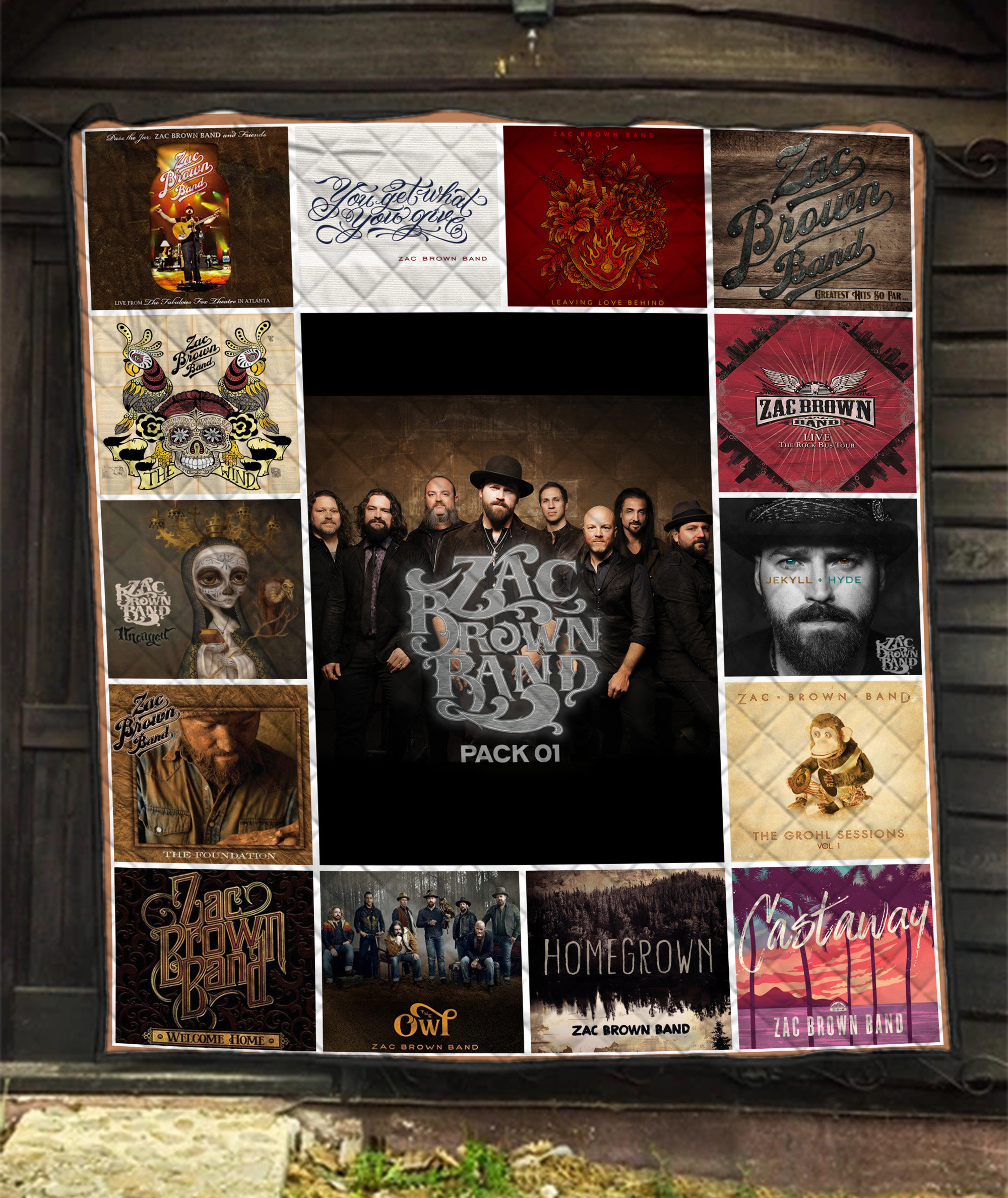 Zac Brown Band Quilt Blanket - Perfect Gift for Zac Brown Band Fans