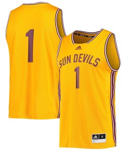 #1 Arizona State Sun Devils Adidas Reverse Retro Jersey - Gold Ncaa