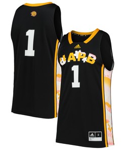 #1 Arkansas Pine Bluff Golden Lions Adidas Honoring Black Excellence Replica Basketball Jersey - Black Ncaa