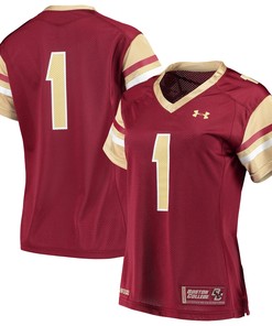 #1 Boston College Eagles Under Armour Womens Finished Replica Jersey - Maroon Ncaa