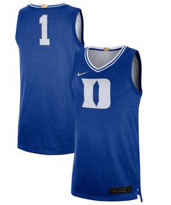 #1 Duke Blue Devils 100th Anniversary Rivalry Limited Basketball Jersey - Royal Ncaa