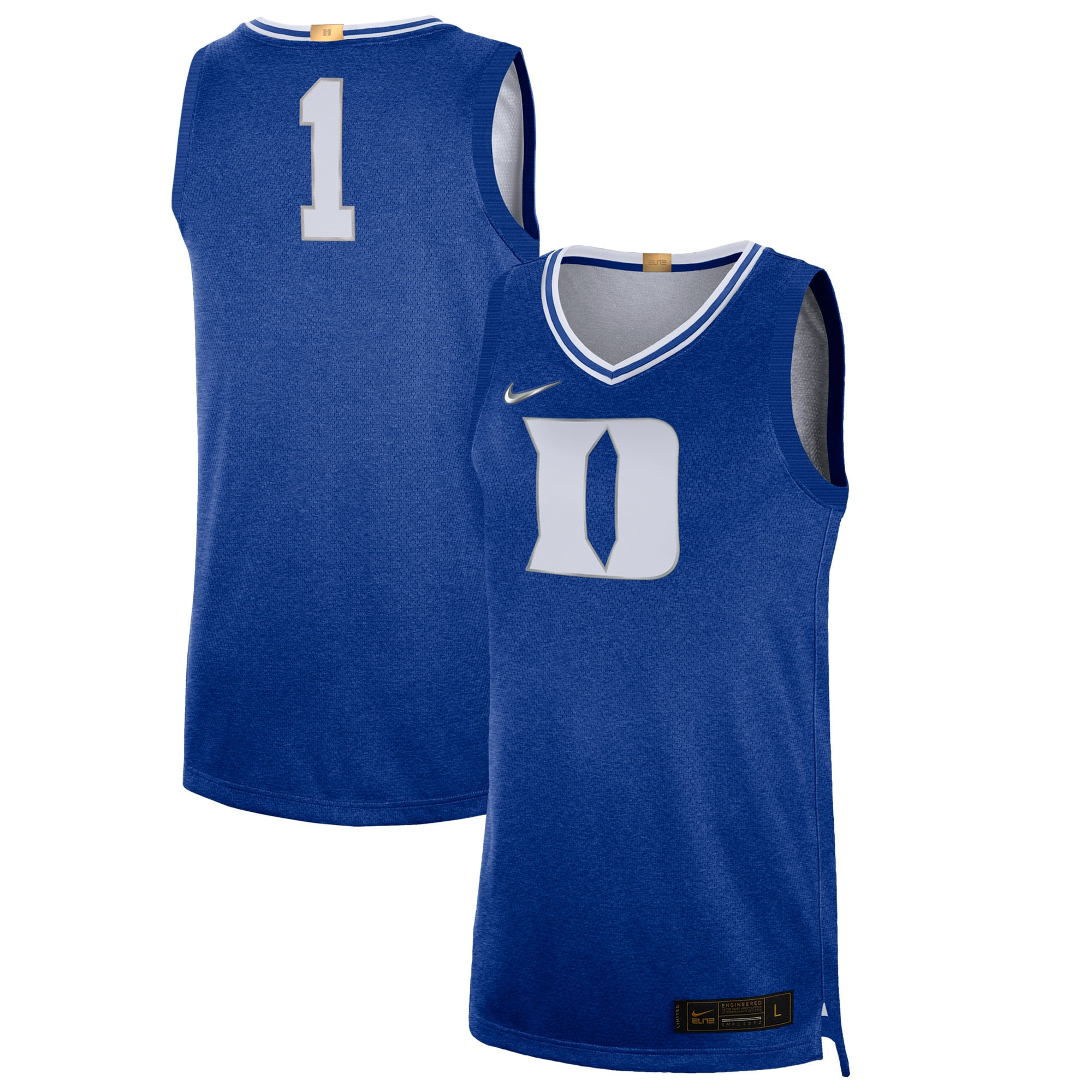 #1 Duke Blue Devils 100th Anniversary Rivalry Limited Basketball Jersey - Royal Ncaa