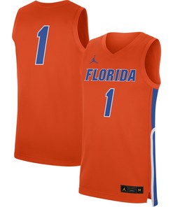 #1 Florida Gators Jordan Brand Replica Basketball Jersey - Orange Ncaa