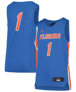 #1 Florida Gators Jordan Brand Team Replica Basketball Jersey - Royal Ncaa