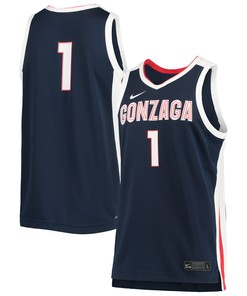 #1 Gonzaga Bulldogs Replica Basketball Jersey - Navy Ncaa