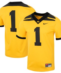 #1 Iowa Hawkeyes Untouchable Football Jersey - Gold Ncaa