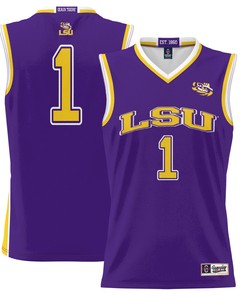 #1 LSU Tigers ProSphere Basketball Men Jersey - Purple