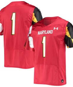 #1 Maryland Terrapins Under Armour Replica Jersey - Red Ncaa
