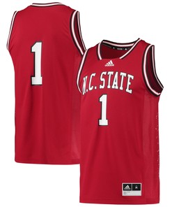 #1 Nc State Wolfpack Adidas Reverse Retro Jersey - Red Ncaa