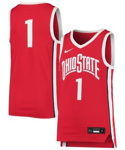 #1 Ohio State Buckeyes Team Replica Basketball Jersey - Scarlet Ncaa