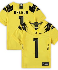 #1 Oregon Ducks Preschool Untouchable Football Jersey - Yellow Ncaa