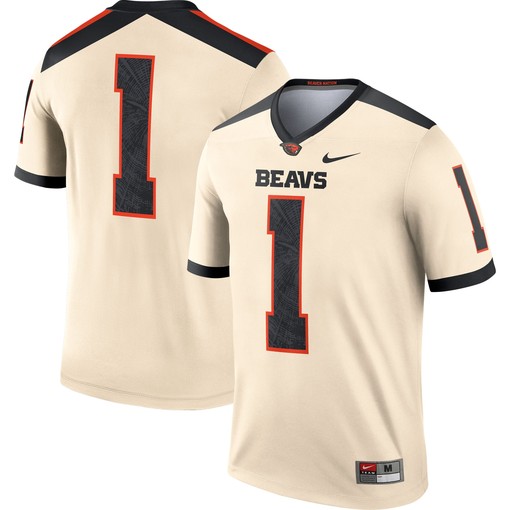 #1 Oregon State Beavers Alternate Legend Jersey - Cream Ncaa