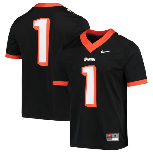 #1 Oregon State Beavers Fiesta Bowl Anniversary Football Jersey - Black Ncaa