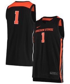 #1 Oregon State Beavers Unisex Replica Basketball Jersey - Black Ncaa