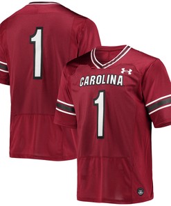 #1 South Carolina Gamecocks Under Armour Premiere Football Jersey - Garnet Ncaa