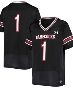 #1 South Carolina Gamecocks Under Armour Replica Football Jersey - Black Ncaa