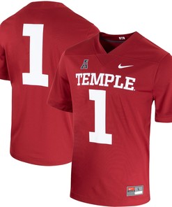 #1 Temple Owls Football Jersey - Cherry Ncaa