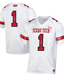 #1 Texas Tech Red Raiders Under Armour Throwback Replica Jersey - White Ncaa