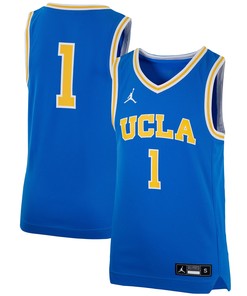 #1 Ucla Bruins Jordan Brand Team Replica Basketball Jersey - Blue Ncaa