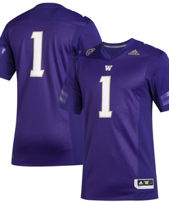 #1 Washington Huskies Adidas Premier Football Jersey - Purple Ncaa