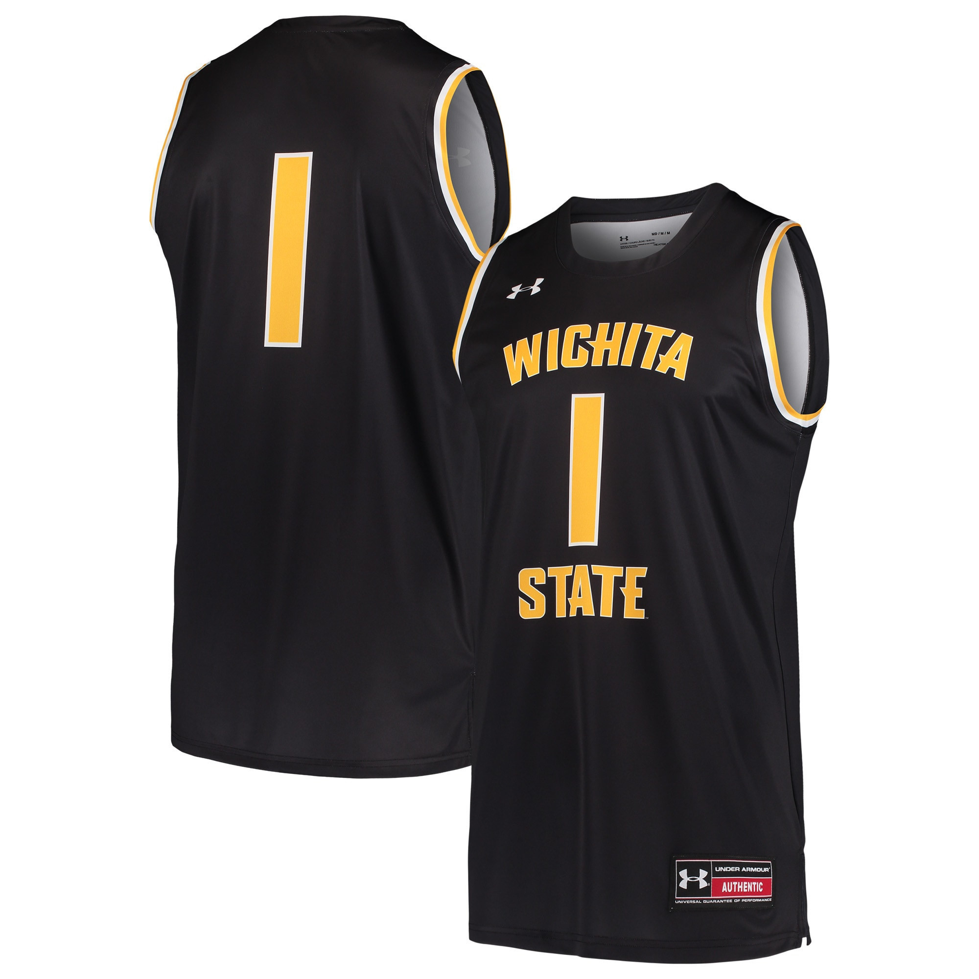 #1 Wichita State Shockers Under Armour Basketball Replica Jersey - Black Ncaa