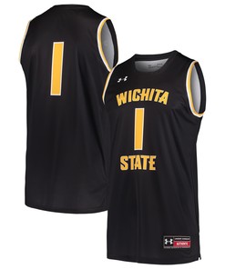 #1 Wichita State Shockers Under Armour Basketball Replica Jersey - Black Ncaa