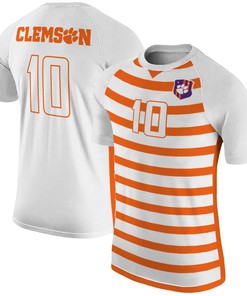 #10 Clemson Tigers Original Retro Brand Soccer Jersey - White Ncaa