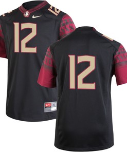 #12 Florida State Seminoles Replica Alternate Jersey - Black Ncaa