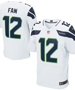 12s Seattle Seahawks Elite Jersey White Nfl