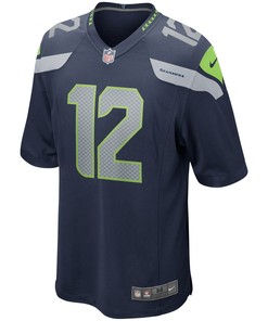 12s Seattle Seahawks Game Jersey - College Navy